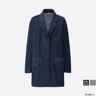 UNIQLO - ☆ユニクロユー デニムロングジャケット Mサイズ 未 UNIQLO - ☆ユニクロユー デニムロングジャケット Mサイズ 未