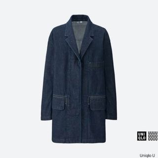 ユニクロ(UNIQLO)の★ユニクロユー  デニムロングジャケット  Mサイズ  未使用(Gジャン/デニムジャケット)