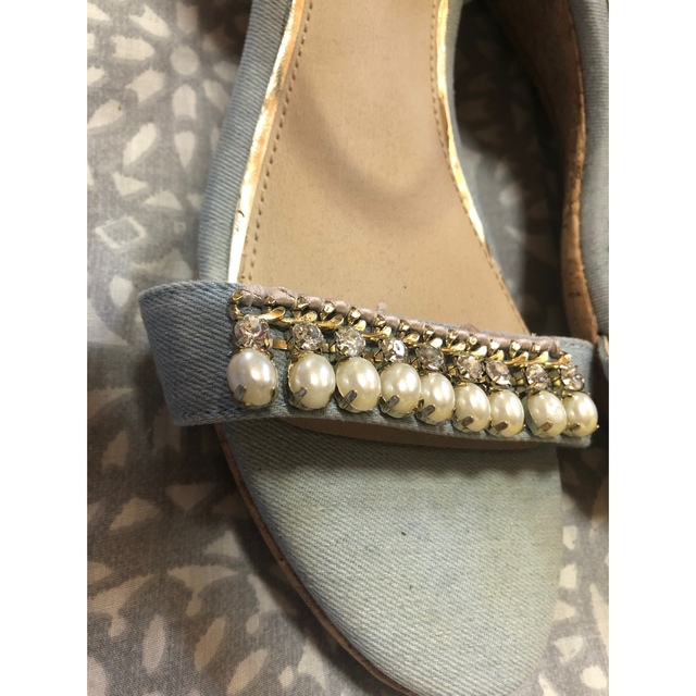 デニムサンダル レディースの靴/シューズ(サンダル)の商品写真