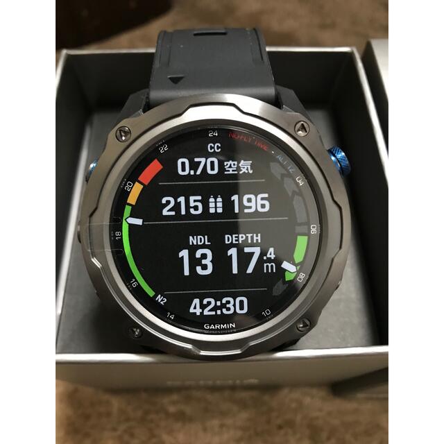 偉大な GARMIN チタン 【最安】ガーミン ディーセント mk2i - 腕時計
