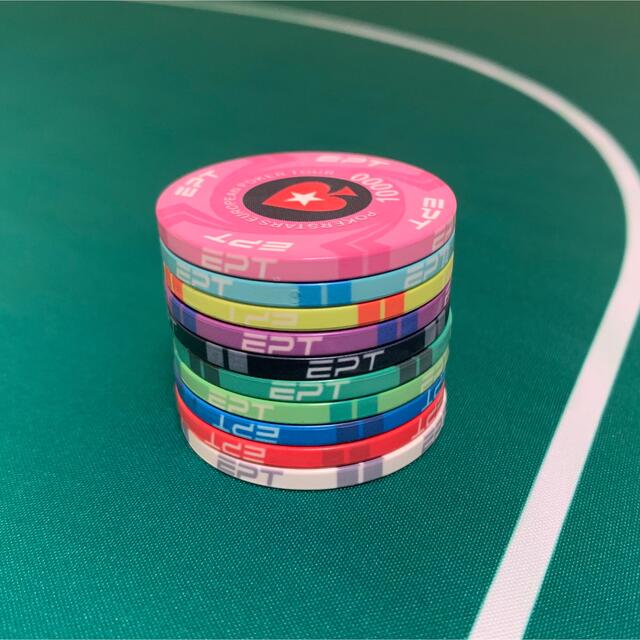 ゴリポン様専用商品　EPT セラミックポーカーチップ エンタメ/ホビーのテーブルゲーム/ホビー(トランプ/UNO)の商品写真