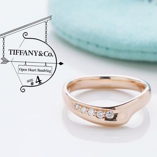 ティファニー(Tiffany & Co.)のゴールデンドッグ様専用 ティファニー オープンハート バンド リング 4号(リング(指輪))