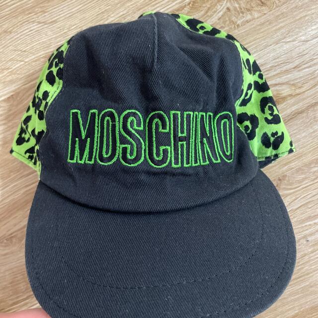 MOSCHINO(モスキーノ)のレア⭐︎モスキーノヒョウ柄キャップキッズ キッズ/ベビー/マタニティのこども用ファッション小物(帽子)の商品写真