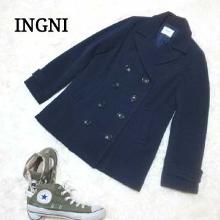 イング(INGNI)のr0408【INGNI】ピーコート（M）ネイビー 裏地キルティング(ピーコート)