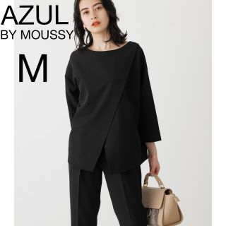 アズールバイマウジー(AZUL by moussy)の美品AZUL BY MOUSSY 2WAYアシンメトリータックブラウス(シャツ/ブラウス(長袖/七分))