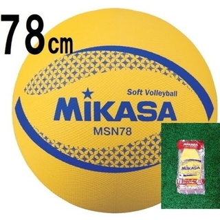 ミカサ(MIKASA)のMIKASA ミカサ　ソフトバレーボール　７８㎝　専用メジャー付　イエロー(バレーボール)