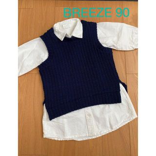 ブリーズ(BREEZE)のBREEZE シャツワンピース 90(ワンピース)