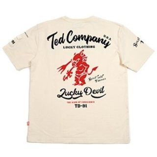 テッドマン(TEDMAN)のテッドマン/Tシャツ/ホワイト/TDSS-547/エフ商会/カミナリモータース(Tシャツ/カットソー(半袖/袖なし))