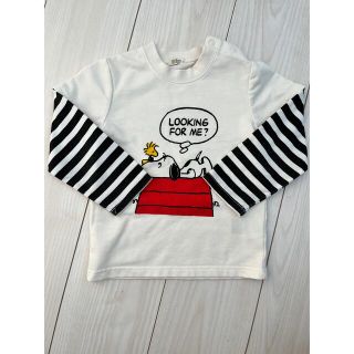 スヌーピー(SNOOPY)のSNOOPY ボーダーロンティ 韓国風(Tシャツ/カットソー)