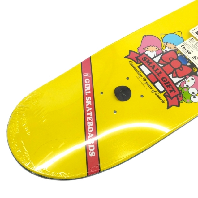 GIRL SKATEBOARDS ガールスケートボード × SANRIO サンリオ キャラクターデザイン デッキボード 板 イエロー