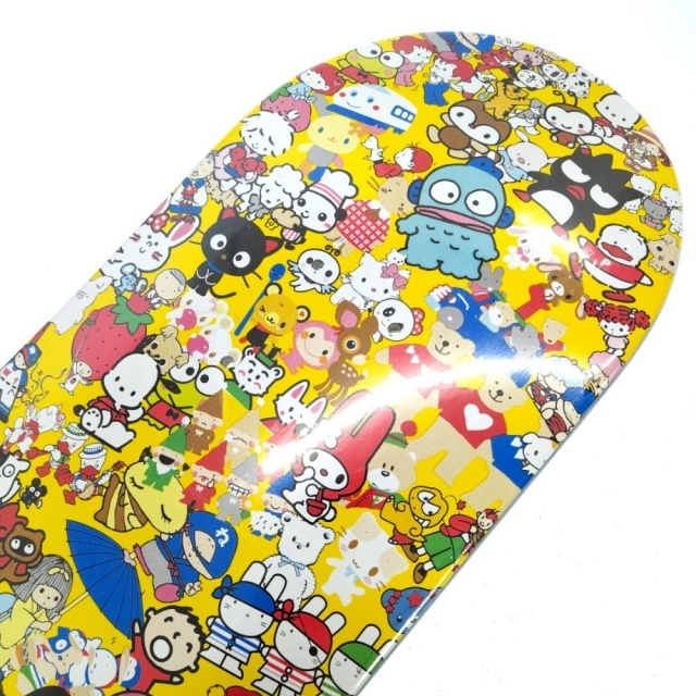 GIRL SKATEBOARDS ガールスケートボード × SANRIO サンリオ キャラクターデザイン デッキボード 板 イエロー