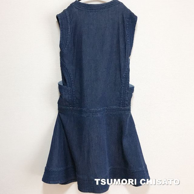 TSUMORI CHISATO(ツモリチサト)の【TSUMORI CHISATO】ツモリ ラウンドポケット デニム ワンピース レディースのワンピース(ひざ丈ワンピース)の商品写真