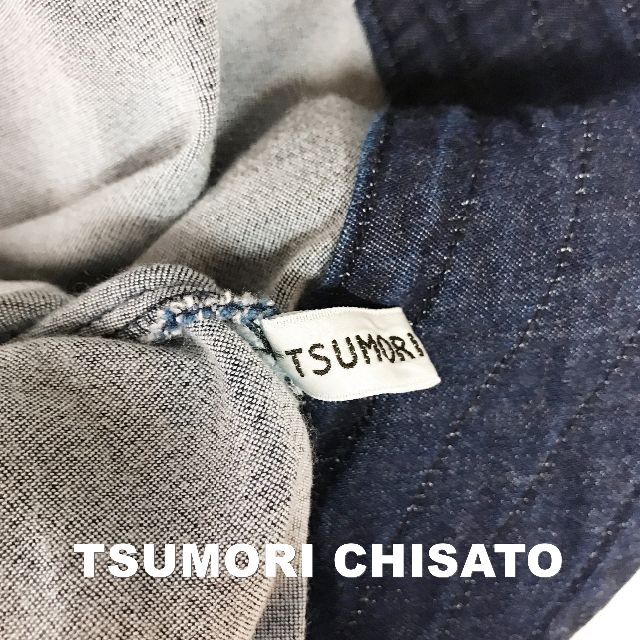 TSUMORI CHISATO(ツモリチサト)の【TSUMORI CHISATO】ツモリ ラウンドポケット デニム ワンピース レディースのワンピース(ひざ丈ワンピース)の商品写真