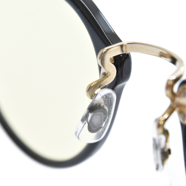 OLIVER PEOPLES オリバーピープルズ OP-505 Limited Edition 雅 DTB ボストンフレームメガネ サングラス 眼鏡 アイウェア イエローレンズ ブラック/ゴールド メンズのファッション小物(サングラス/メガネ)の商品写真