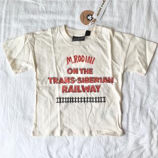 コドモビームス(こども ビームス)のmini rodini［ミニロディーニ］ロゴTシャツ 104/110(Tシャツ/カットソー)