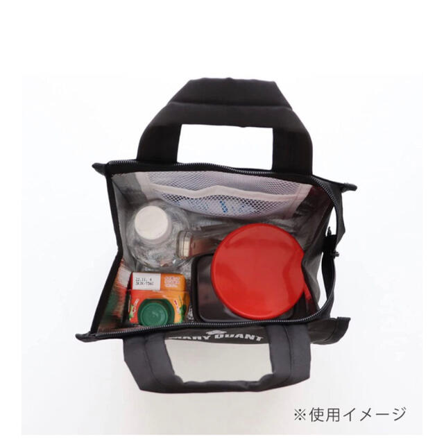 MARY QUANT(マリークワント)の❤️✳︎マリークワント・デイジー保冷バッグ✳︎❤︎✳︎新品未使用・ブラック レディースのバッグ(エコバッグ)の商品写真