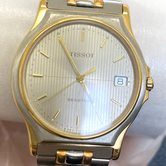 TISSOT ティソ　シースター デイト QZ メンズ腕時計