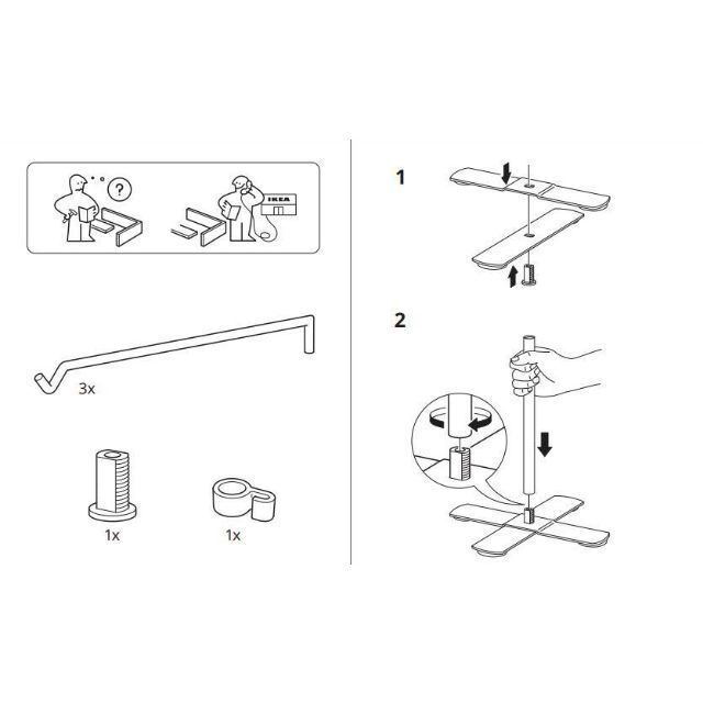 IKEA(イケア)の新商品　イケア　 バルラスト　フロアランプ　【新品・未使用】【LED電球付】 インテリア/住まい/日用品のライト/照明/LED(テーブルスタンド)の商品写真