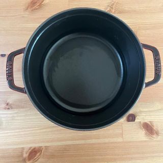 STAUB - 【STAUB】ピコココットラウンド 24cm グレナディンレッドの