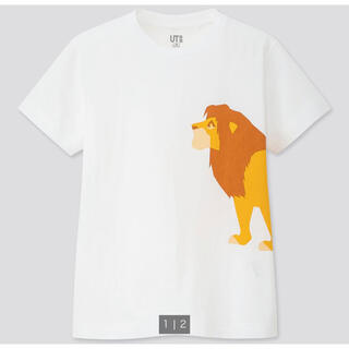 ユニクロ(UNIQLO)のライオンキング　ユニクロ Tシャツ　シンバ  110(Tシャツ/カットソー)