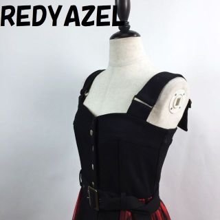 レディアゼル(REDYAZEL)のレディアゼル キャミワンピース チュールレース ブラック レッド サイズS(その他)