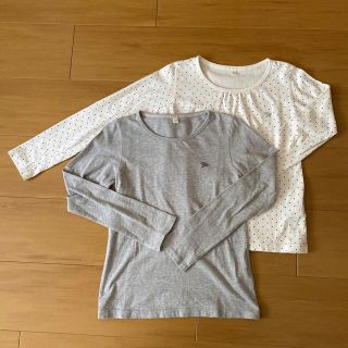 イオン(AEON)の長袖カットソー　130センチ 2枚(Tシャツ/カットソー)