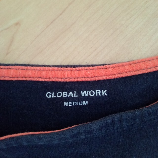 GLOBAL WORK(グローバルワーク)のGLOBAL WORKキッズサイズM　5部丈シャツ キッズ/ベビー/マタニティのキッズ服男の子用(90cm~)(Tシャツ/カットソー)の商品写真