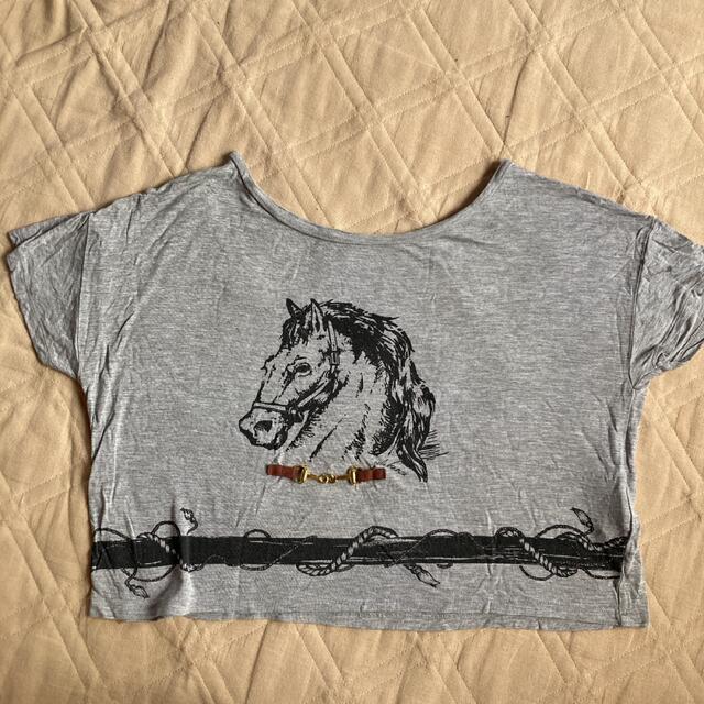 ABAHOUSE(アバハウス)のABAHOUSE 馬柄Tシャツ レディースのトップス(Tシャツ(半袖/袖なし))の商品写真