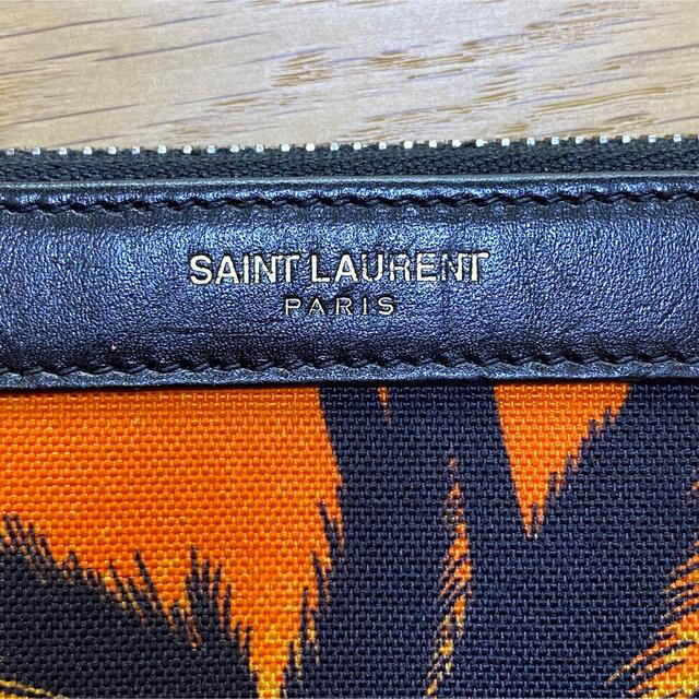 【SAINT LAURENT】パームツリー柄　クラッチバッグ