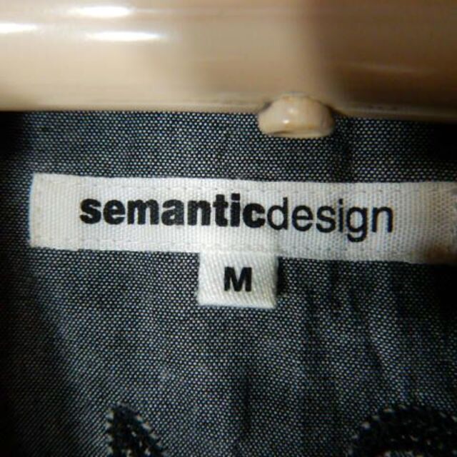 semantic design(セマンティックデザイン)のo5457　セマンティック　デザイン　半袖　シャンブレー　シャツ　スカル メンズのトップス(シャツ)の商品写真