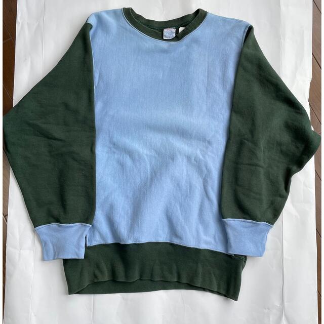 美品 90s XXL USA製 目無し グリーン チャンピオン リバースウィーブ