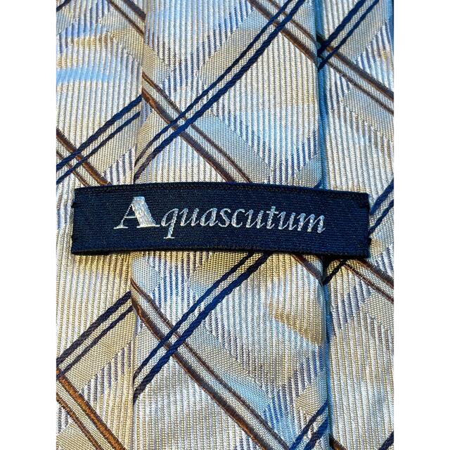 AQUA SCUTUM(アクアスキュータム)の【Aquascutum】美品　ネクタイ　明るいチェック柄 メンズのファッション小物(ネクタイ)の商品写真