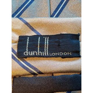 ダンヒル(Dunhill)の【dunhill】美品　ネクタイ　スリムなストライプ(ネクタイ)