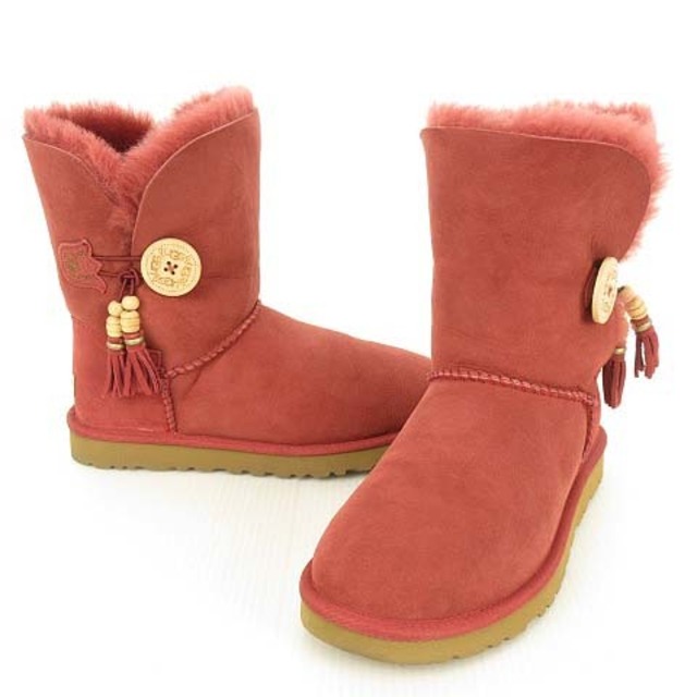 11cmアウトソールアグ UGG australia ベイリーチャームス ムートンブーツ 24cm