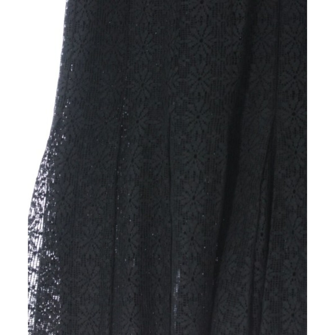 CHANEL(シャネル)のCHANEL シャネル ひざ丈スカート 34(XS位) 黒(花柄) 【古着】【中古】 レディースのスカート(ひざ丈スカート)の商品写真