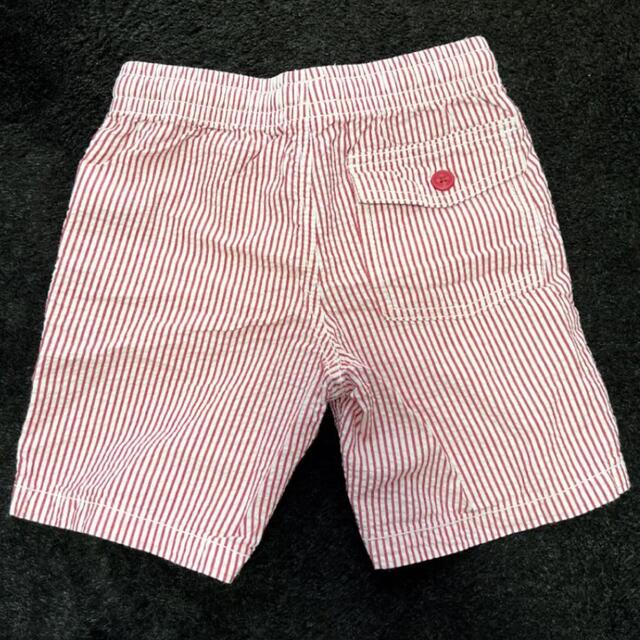 babyGAP(ベビーギャップ)のGAP ハーフパンツ　ストライプ　赤 キッズ/ベビー/マタニティのキッズ服男の子用(90cm~)(パンツ/スパッツ)の商品写真