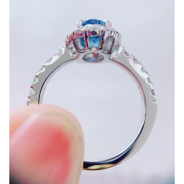 人気即納 ☆1.043ct☆✨アクアマリン0.65ctダイヤモンドプラチナリング指輪の通販 by dpジュエリー☆｜ラクマ