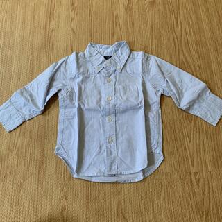 ベビーギャップ(babyGAP)のbabyGAP ベビーギャップ チェックシャツ 長袖シャツ 80(シャツ/カットソー)