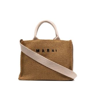 マルニ(Marni)のMARNI EAST-WEST ラフィア スモールトートバッグ(トートバッグ)