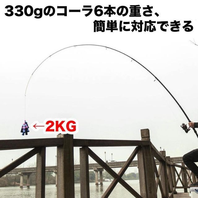 YU67 ロッド コンパクト 釣り竿 投げ竿 釣竿 炭素繊維 伸縮式 3.9m 1