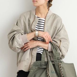 FRAMeWORK - FRAMeWORK ナイロンツイルMA-1 グレー36の通販