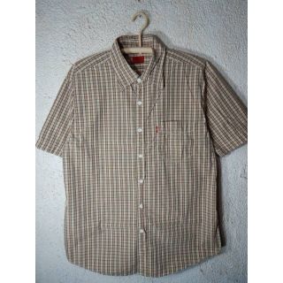 リーバイス(Levi's)のo5462　リーバイス　レッドタブ　大きめ　半袖　チェック　デザイン　シャツ(シャツ)