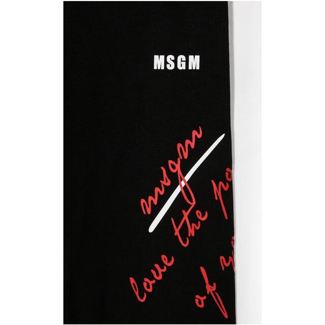 MSGM(エムエスジイエム)のMSGM レギンス　ブラック　14 レディースのレッグウェア(レギンス/スパッツ)の商品写真