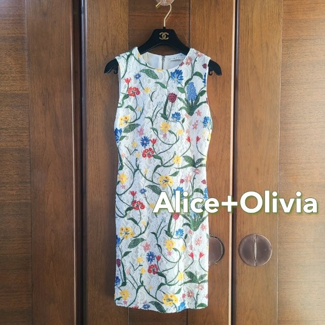 Alice+Olivia - 【阪急購入】 アリスオリビア 総レース刺繍 ワンピース