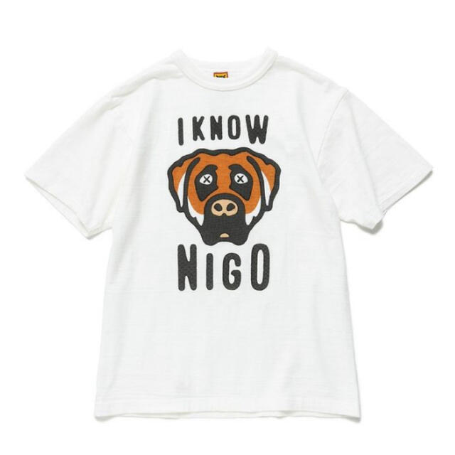 HUMAN MADE(ヒューマンメイド)の送料無料 HUMAN MADE I KNOW NIGO KAWS TEE XXL メンズのトップス(Tシャツ/カットソー(半袖/袖なし))の商品写真
