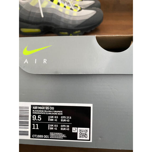 NIKE AIR MAX 95 イエローグラデ 27.5㎝ 中古