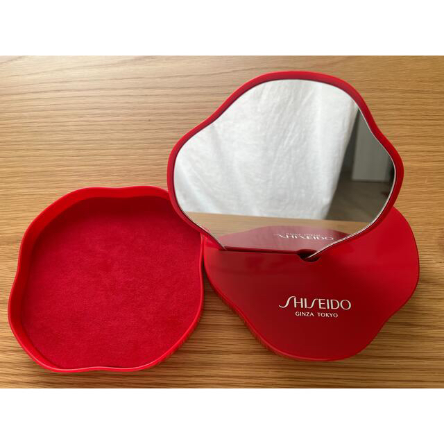 SHISEIDO (資生堂)(シセイドウ)の資生堂　花椿ミラー　ノベルティ　非売品 レディースのファッション小物(ミラー)の商品写真