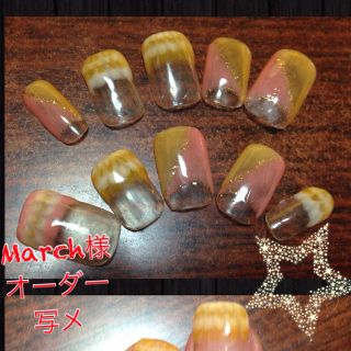 March様  オーダー用 コスメ/美容のネイル(つけ爪/ネイルチップ)の商品写真