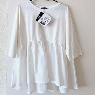 シマムラ(しまむら)の【専用ページ】しまむら💗MUMU 異素材ペプラムT(Tシャツ(半袖/袖なし))