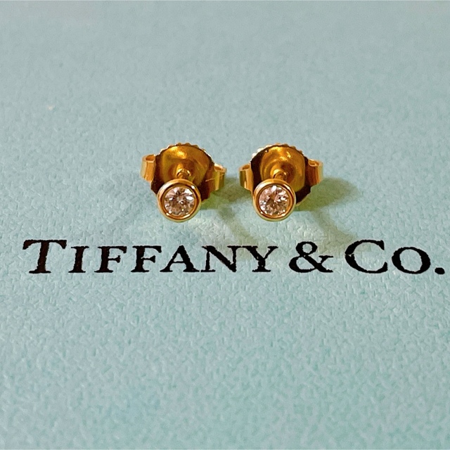 Tiffany & Co. - 美品 ティファニー Tiffany バイザヤード ダイヤモンド ピアス ゴールド